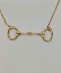Westrian Equestrian 14K Gold Oversterling Silver Snaffle Bit Necklace Questions & Answers