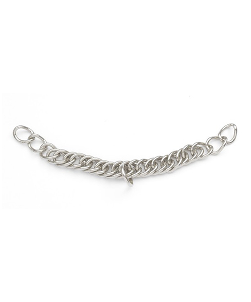 What is the length and width of the Centaur double link curb chain?